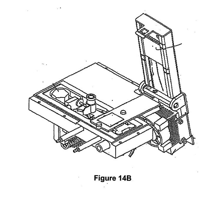 Patent drawing (US20040101444A1) related to the hybridization station architecture and operation.