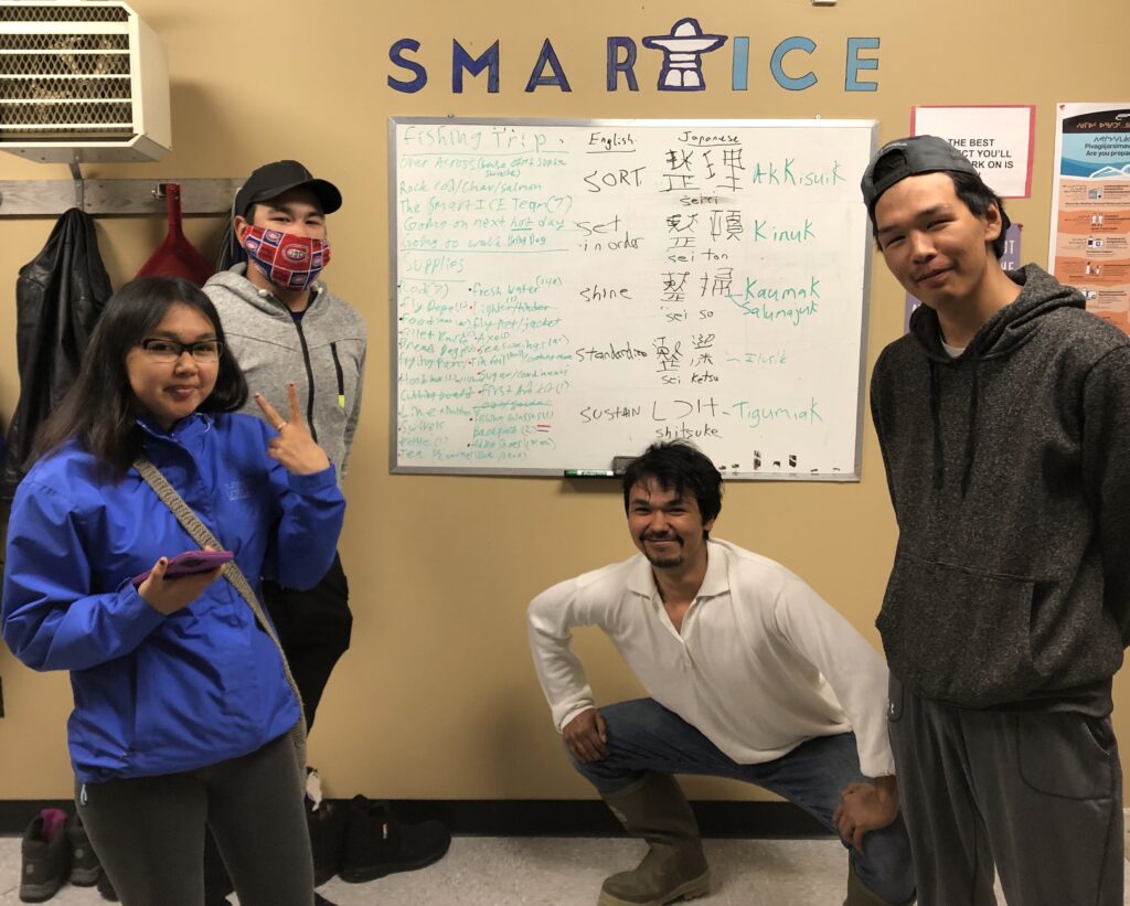 Nain team, and 5-S translated into Inuttittut.